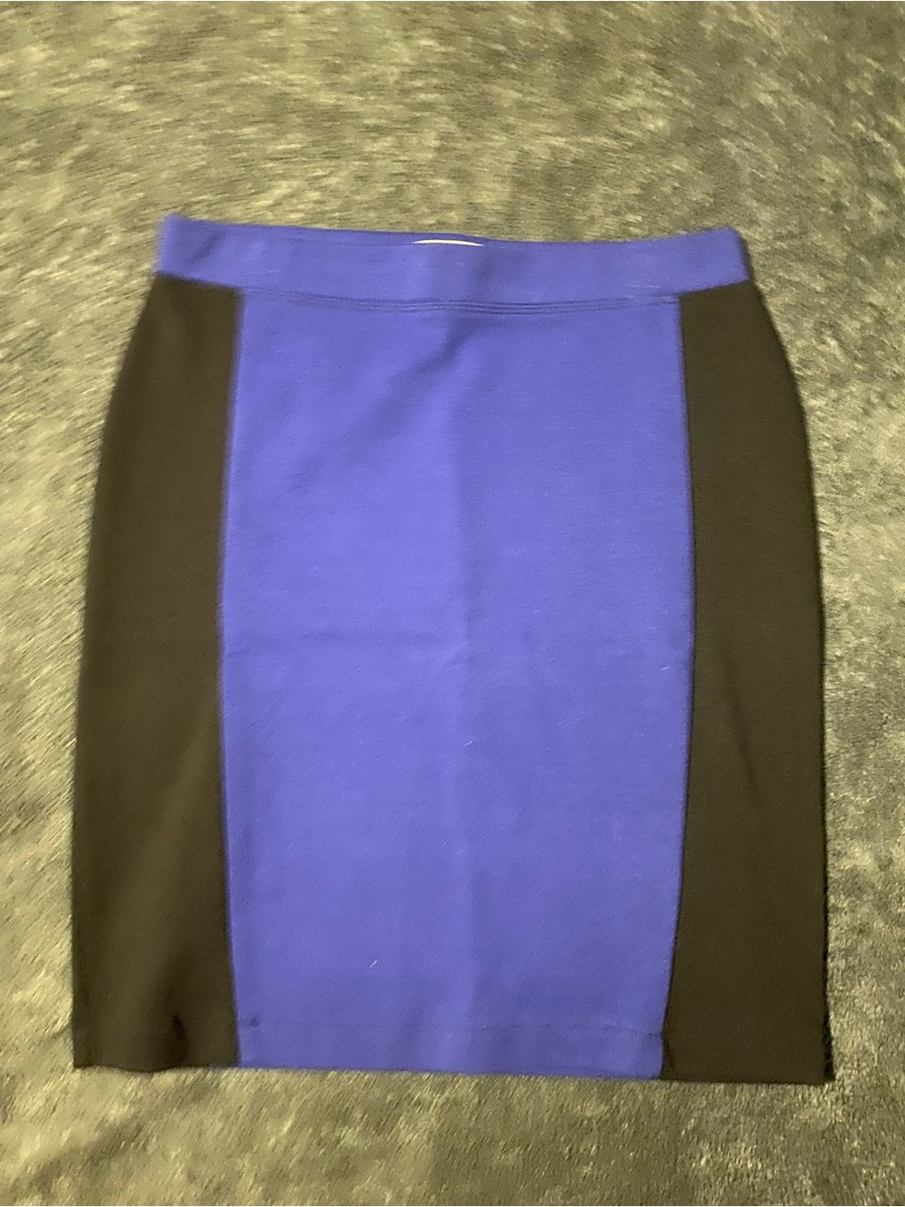 Nicki Minaj Blue and Black Panel Pencil Skirt